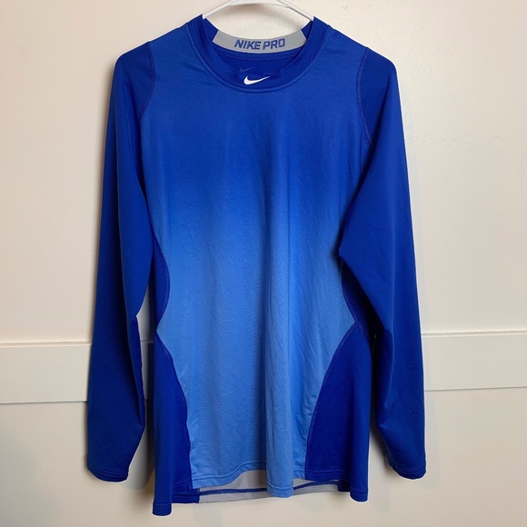 Nike Other - Nike Pro Dri-Fit Blue MLB Fitted Long Sleeve